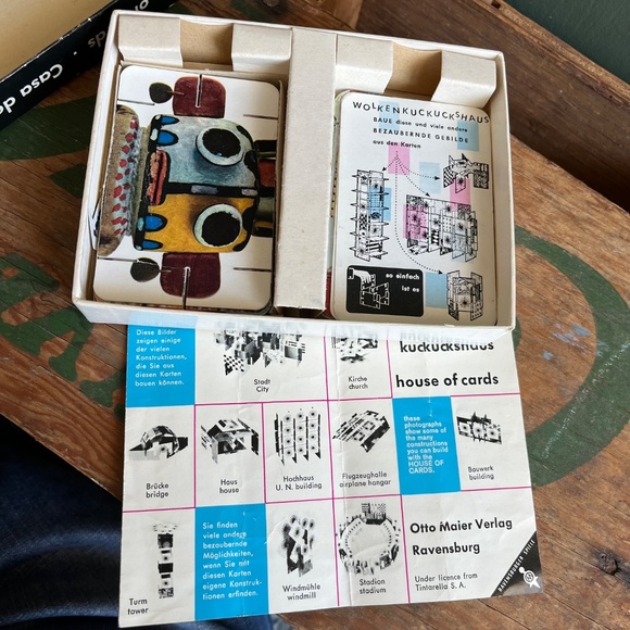 Vintage 60s Eames House of Cards German Picture Deck - Picture 5 of 6